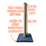 PETiTOYS Gri 82 Cm Zemin Koruyuculu Kedi Tırmalama Tahtası