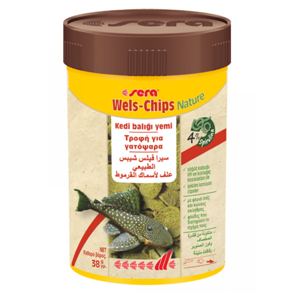 sera wels chips nature – 100 ml