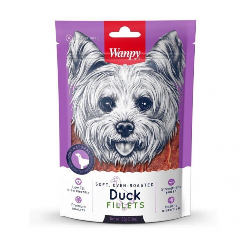 Wanpy Duck fillets köpek ödül maması 